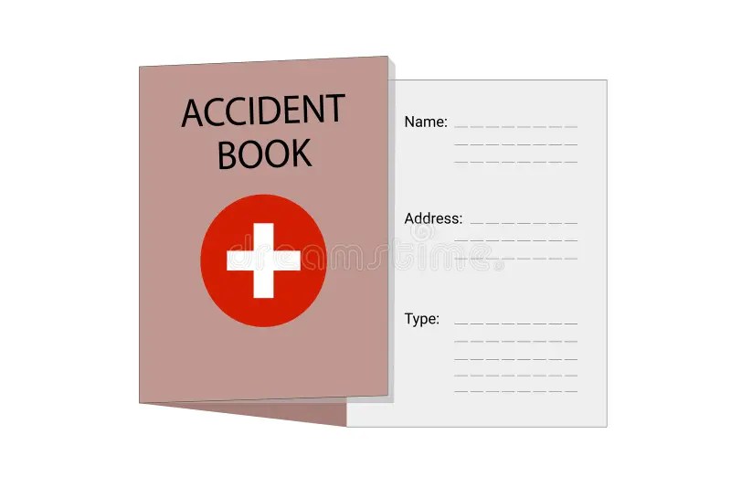 Accident Book of Construction Company and Accident Record Book in Sites