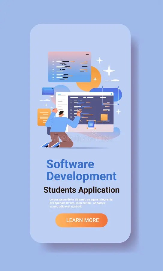  Developer Creating Program Code Development of Software and