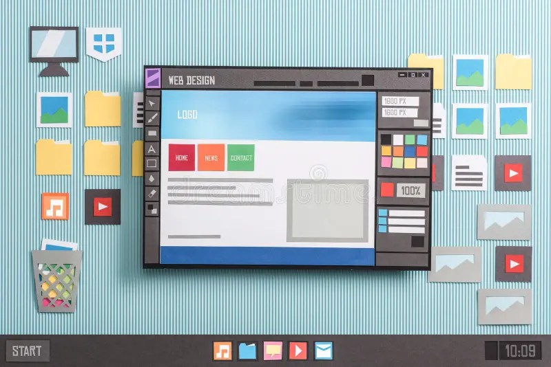 GrafikdesignSoftware stockbild. Bild von digital