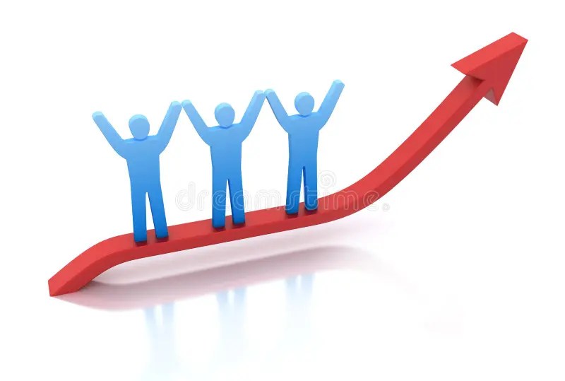 Work Team progress stock illustration. Illustration of social 13697055