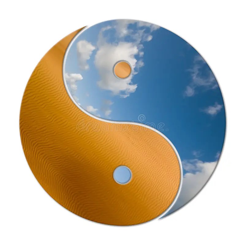 Yin Yang stock illustration. Illustration of metaphor 4243141