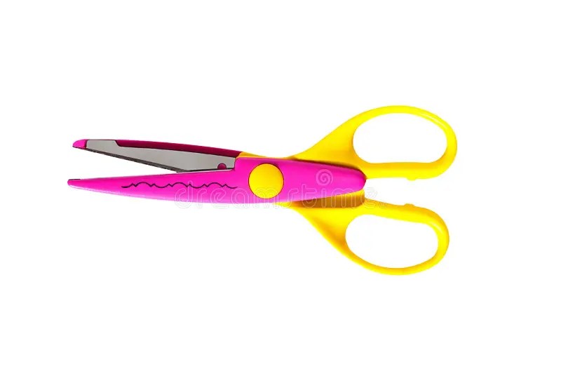Zigzag scissors stock image. Image of single, craft, sharp 26127571
