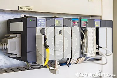 Programmable Logic Controller Or PLC Install For Controlled Oil And Gas