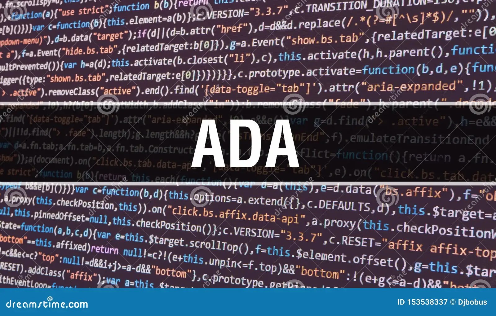 Ada Concept with Random Parts of Program Code. Ada with Programming