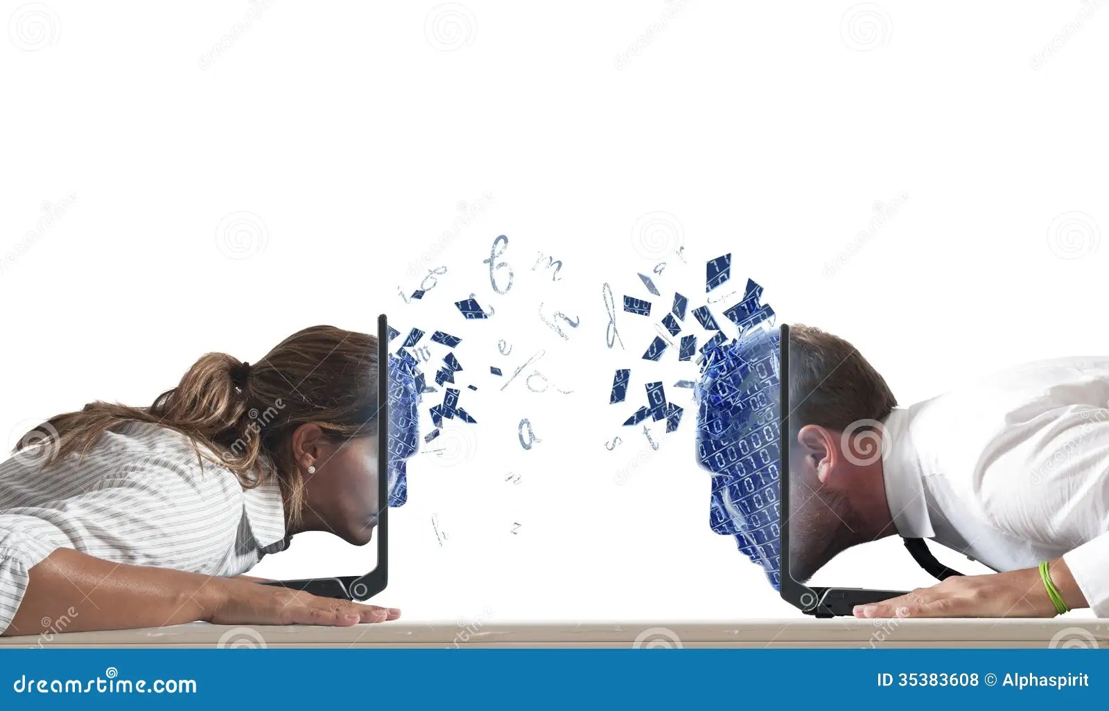Amore virtuale fotografia stock. Immagine di conversazione 35383608