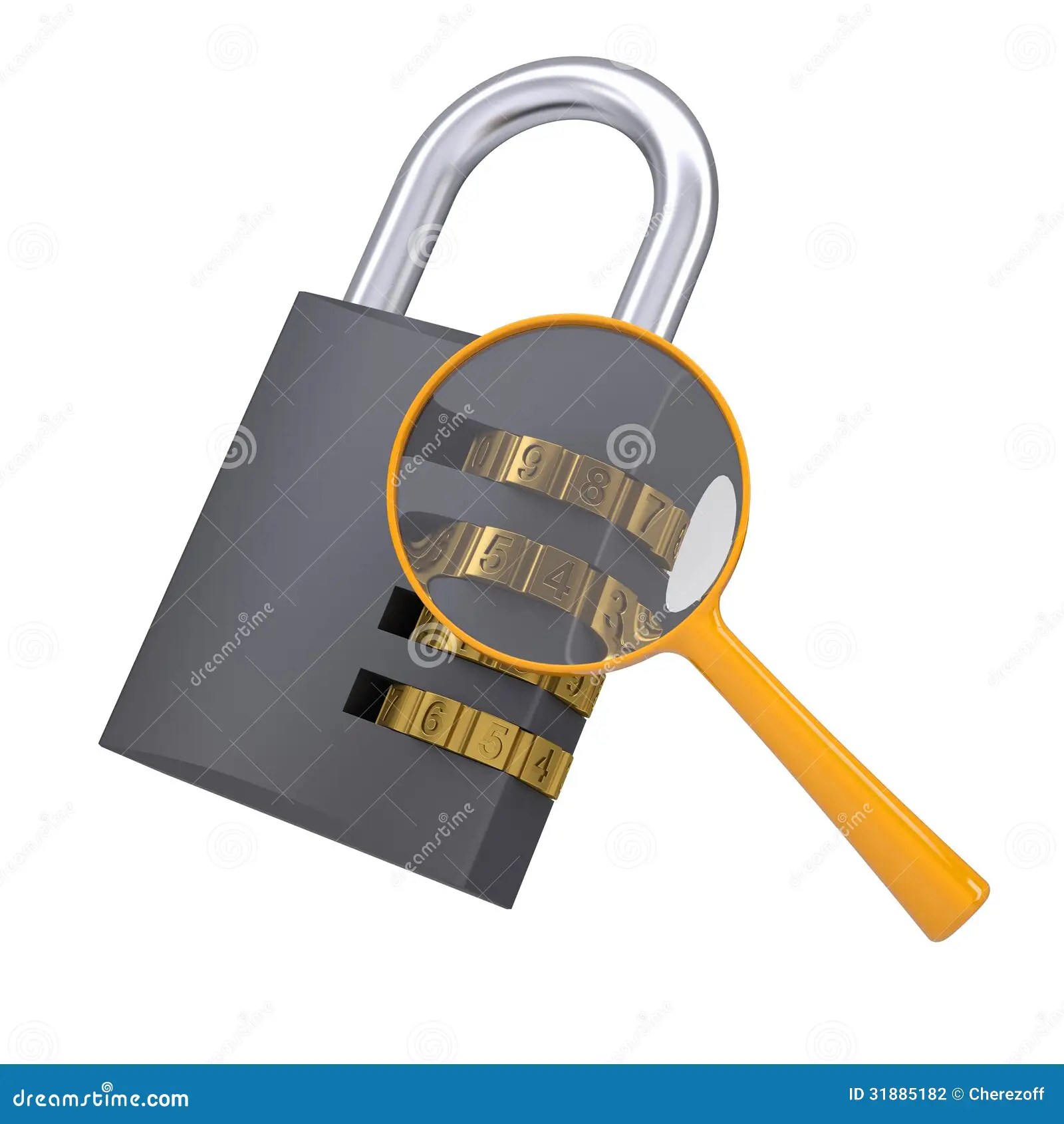 Analysis of Security Lock Code Stock Illustration Illustration of iron, lens 31885182