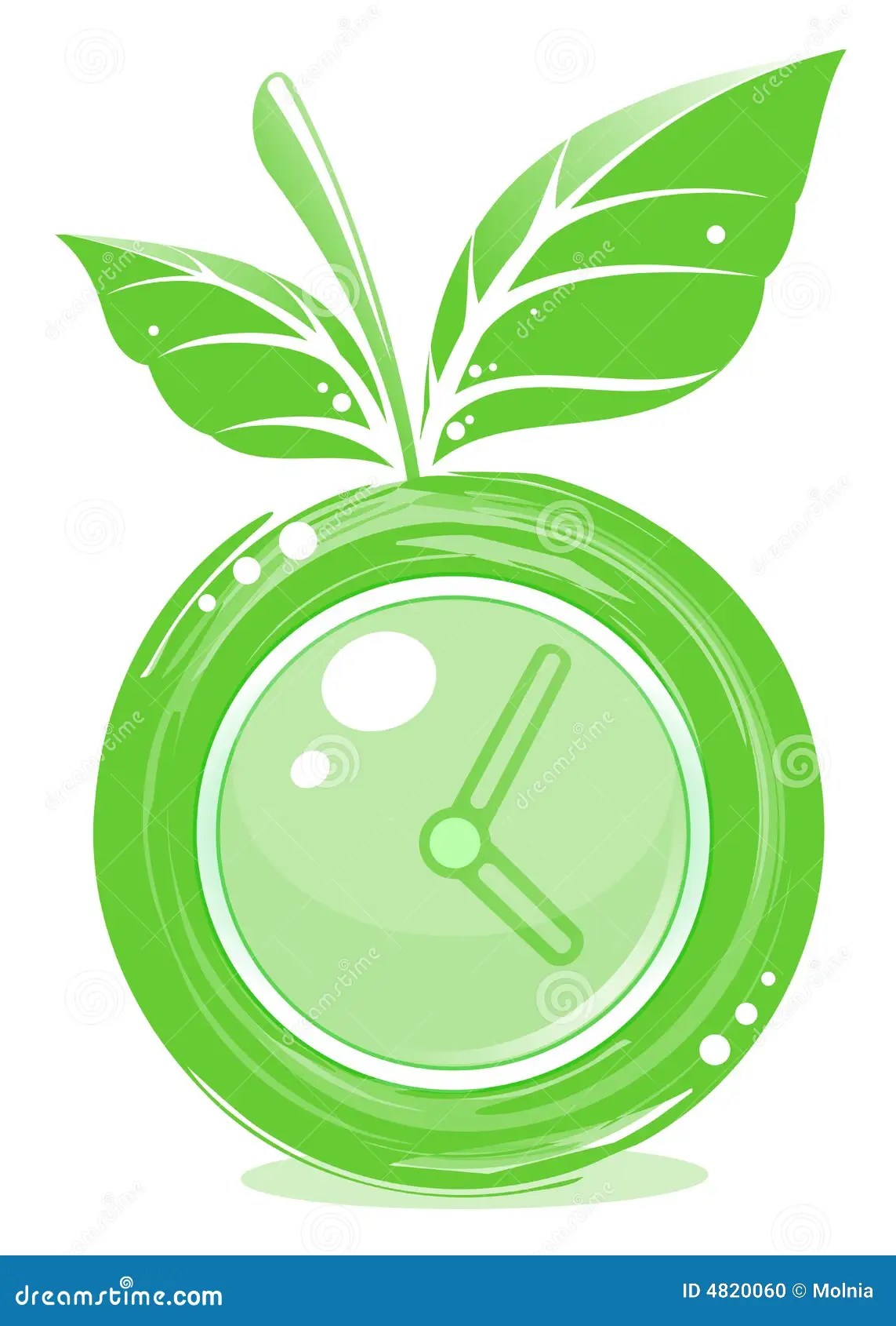 Apple clock stock illustration. Illustration of hour, arrow 4820060