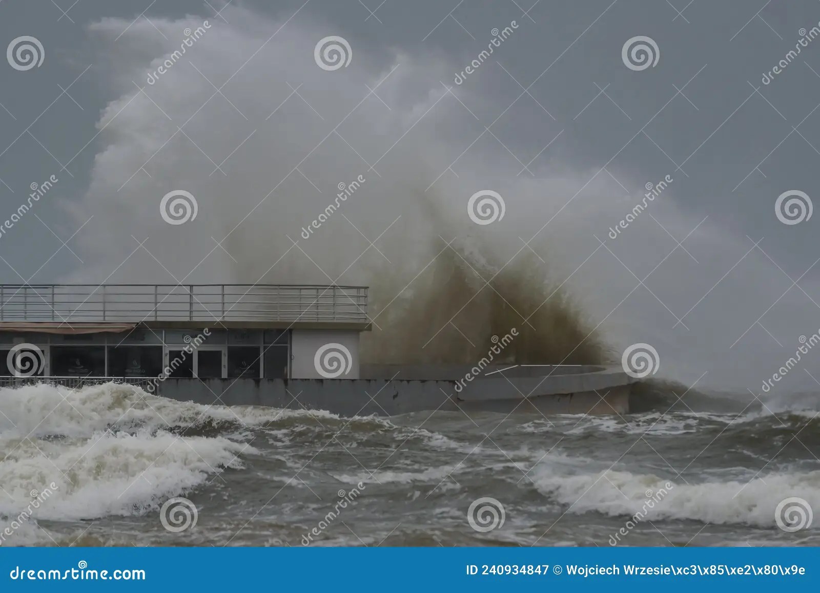 WEATHER in KOLOBRZEG editorial photography. Image of boil 240934847