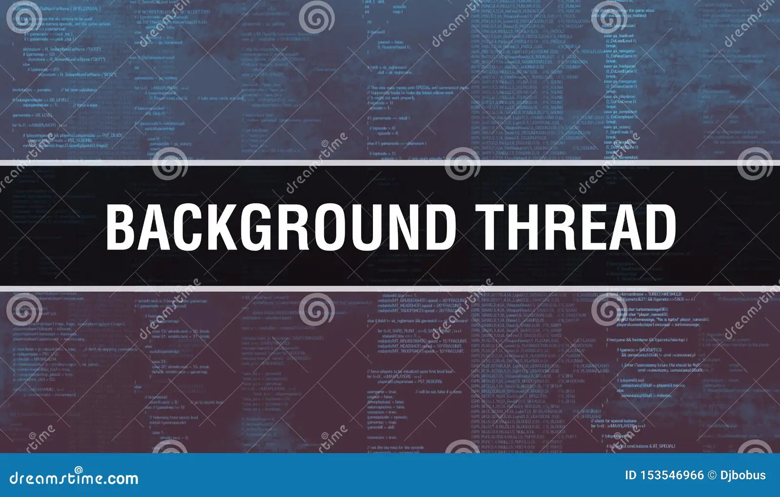 Background Thread with Digital Java Code Text. Background Thread and