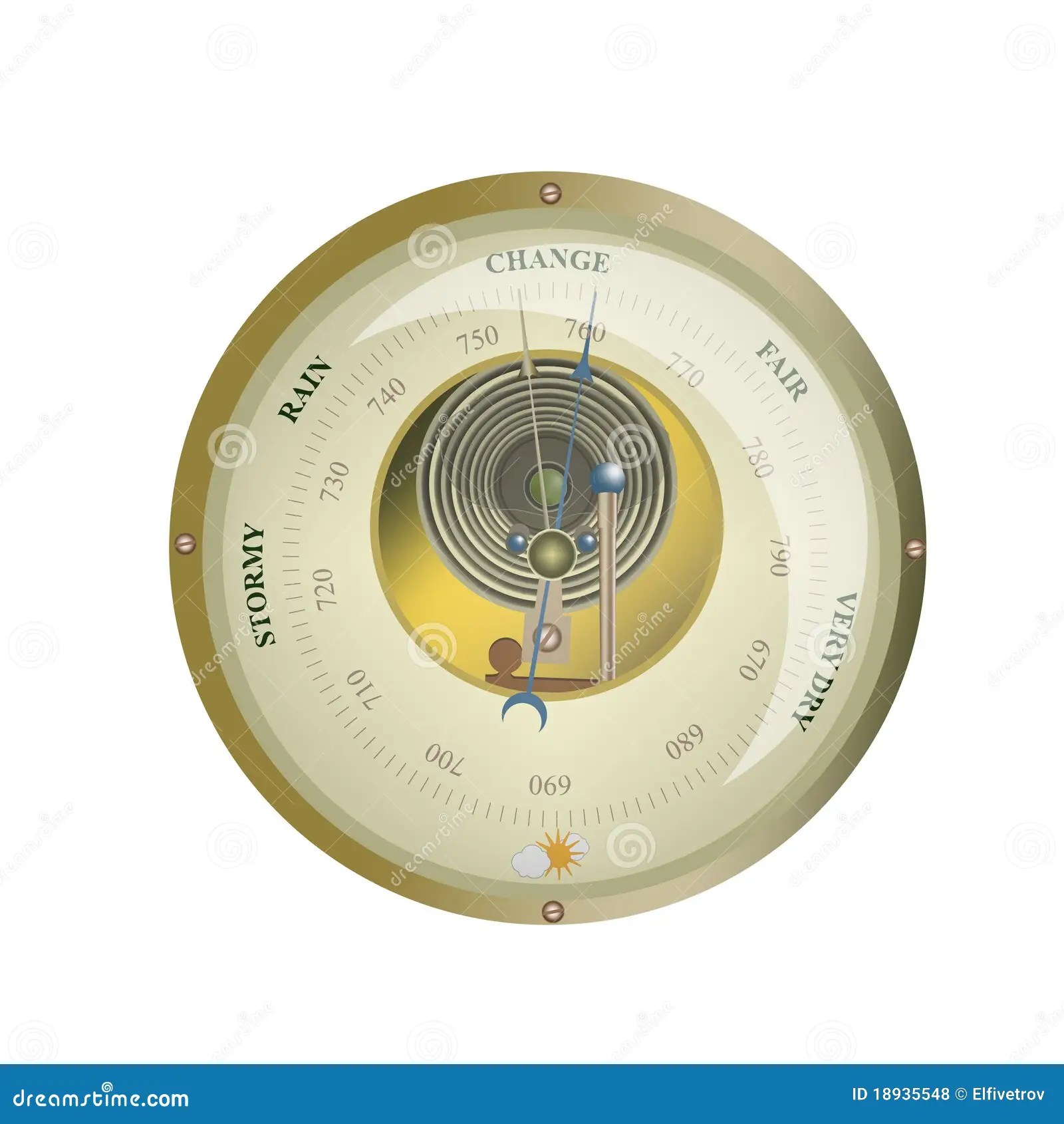 Barometer Cartoon Vector 6313365