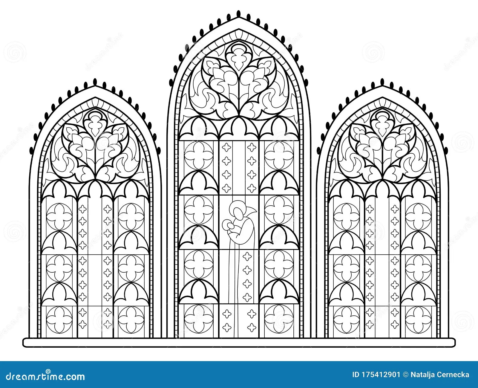 Religious Stained Glass Coloring Pages