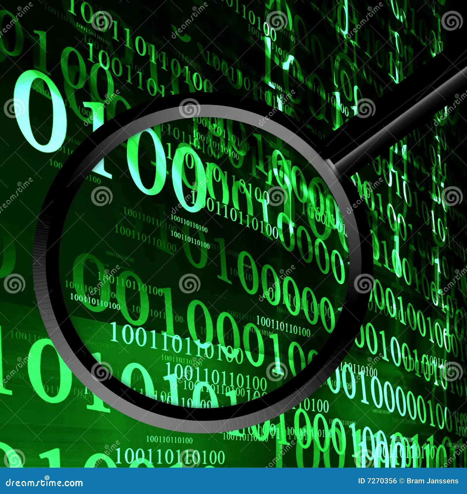 Bits and bytes stock illustration. Illustration of network 7270356