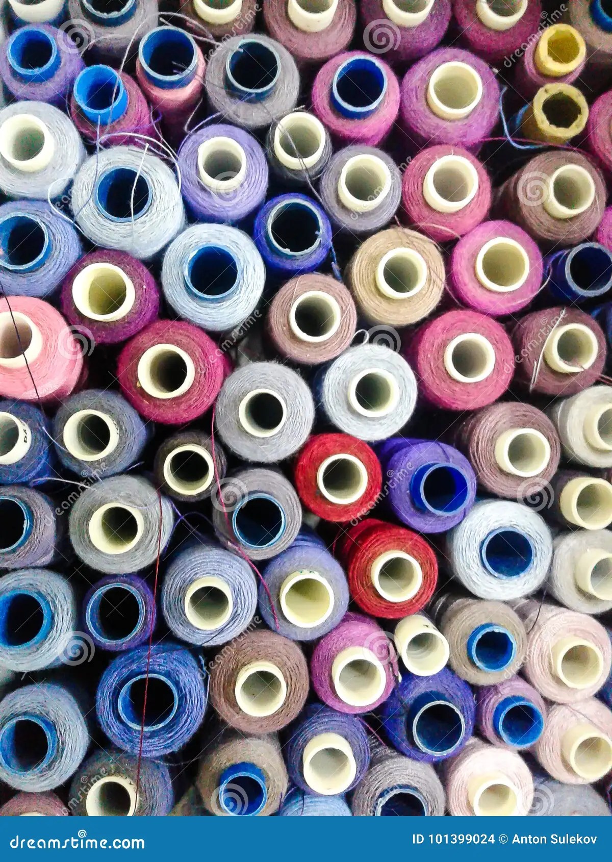 Bobbin of thread stock photo. Image of round, creativity 101399024