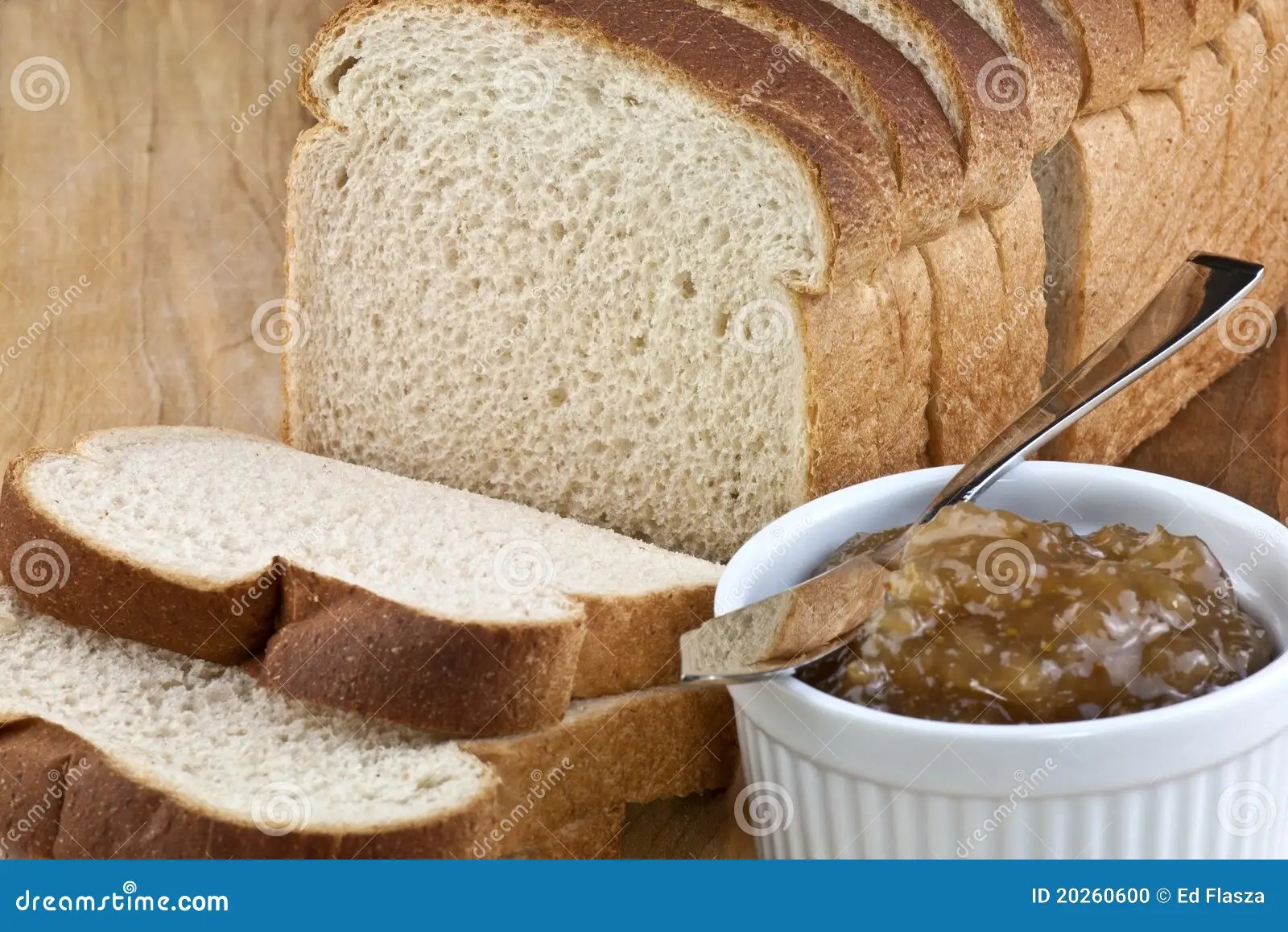 Bread and jam stock photo. Image of fruit, knife, homemade 20260600