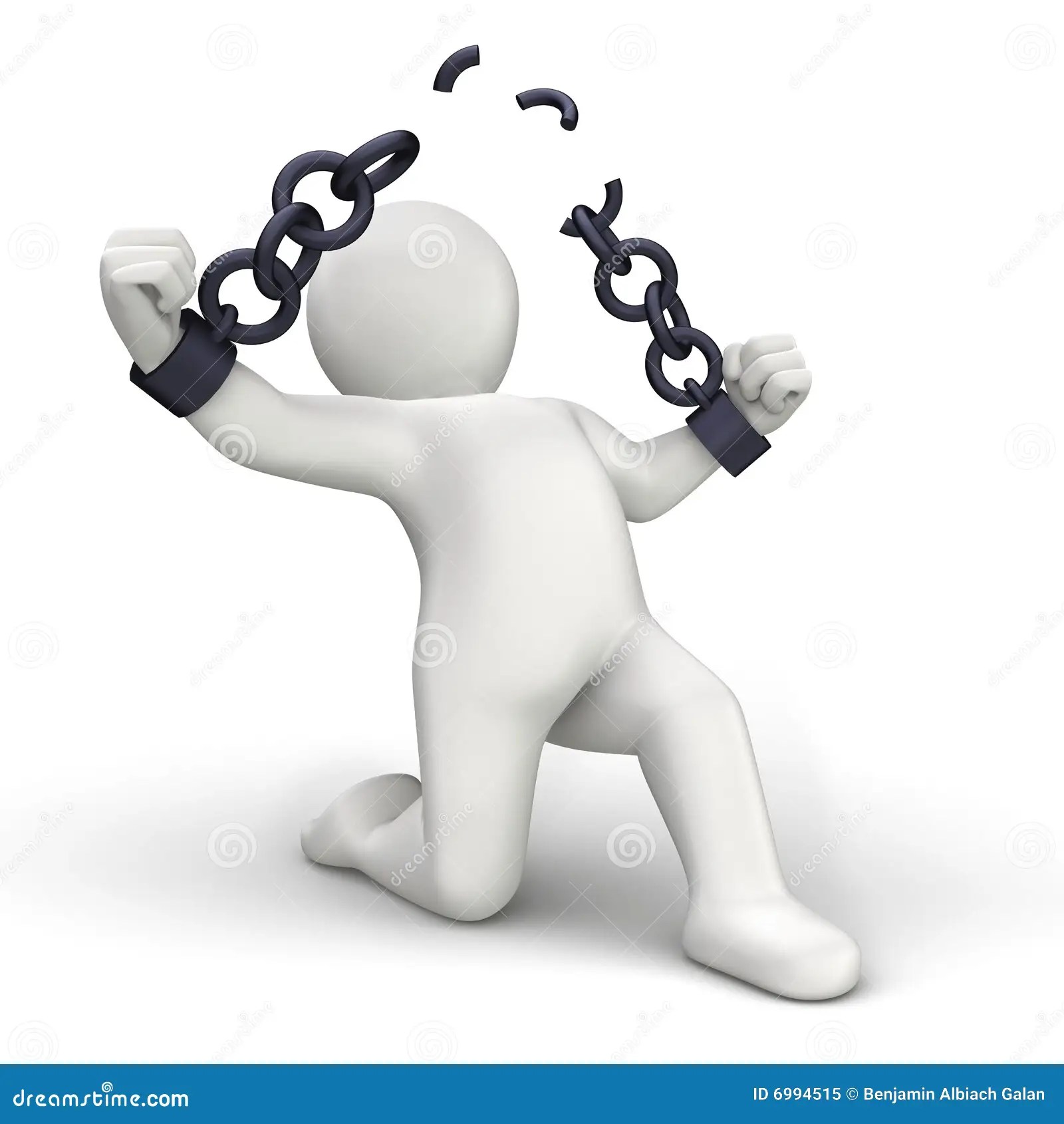 Breaking Chains RoyaltyFree Stock Photography