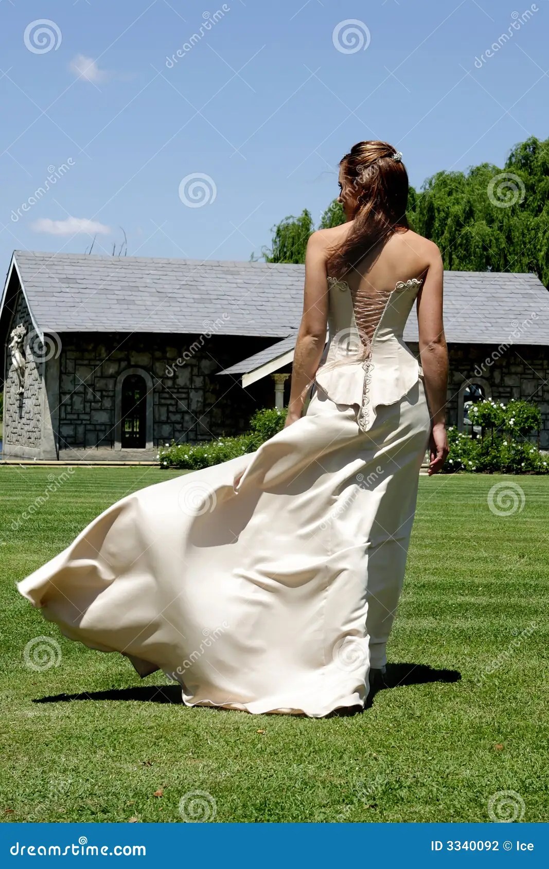 Bride Wind stock photo. Image of hair, female, blue, clouds 3340092