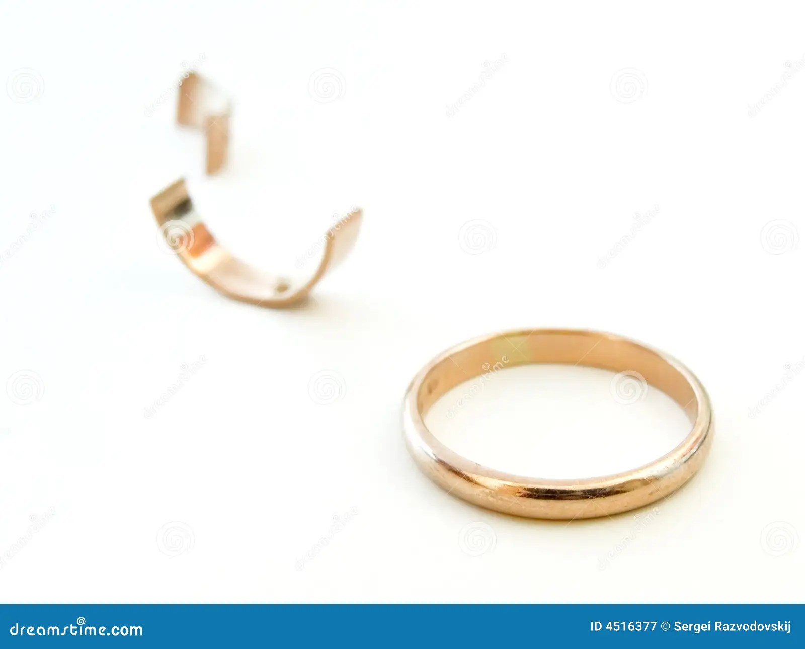 Broken ring stock image. Image of ring, connection, oath 4516377