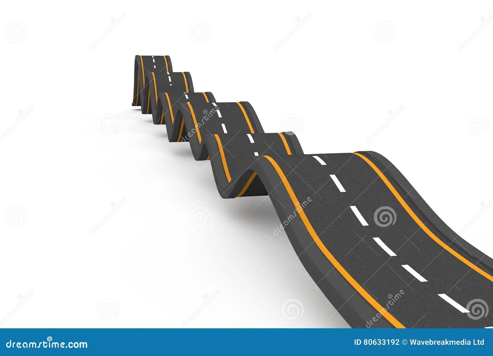Bumpy road stock illustration. Illustration of digitally 80633192