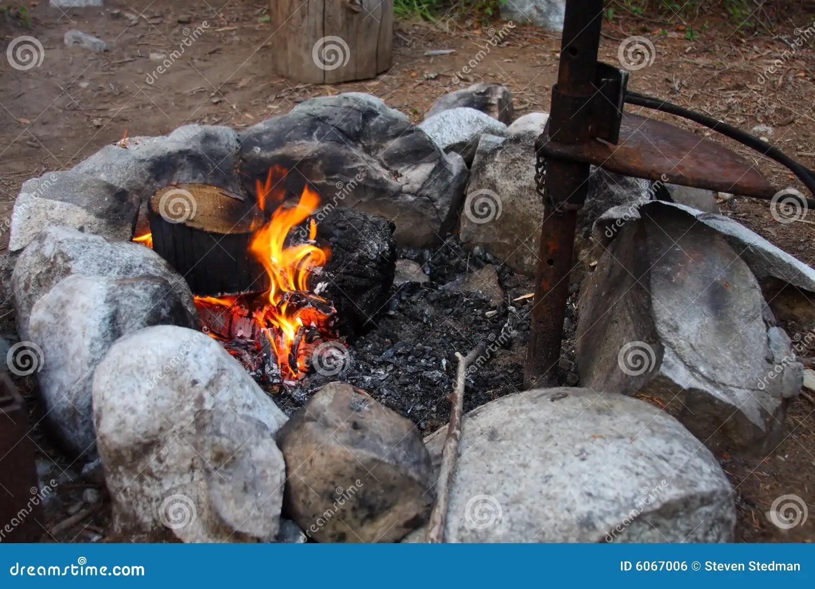 Campfire Ring stock photo. Image of leisure, flame, fiery 6067006