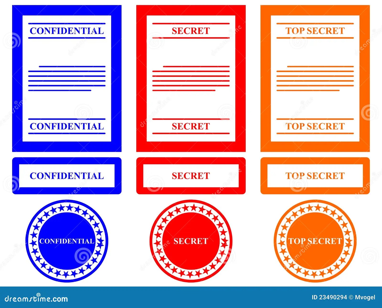 Classification Markings Stock Illustrations 1 Classification Markings