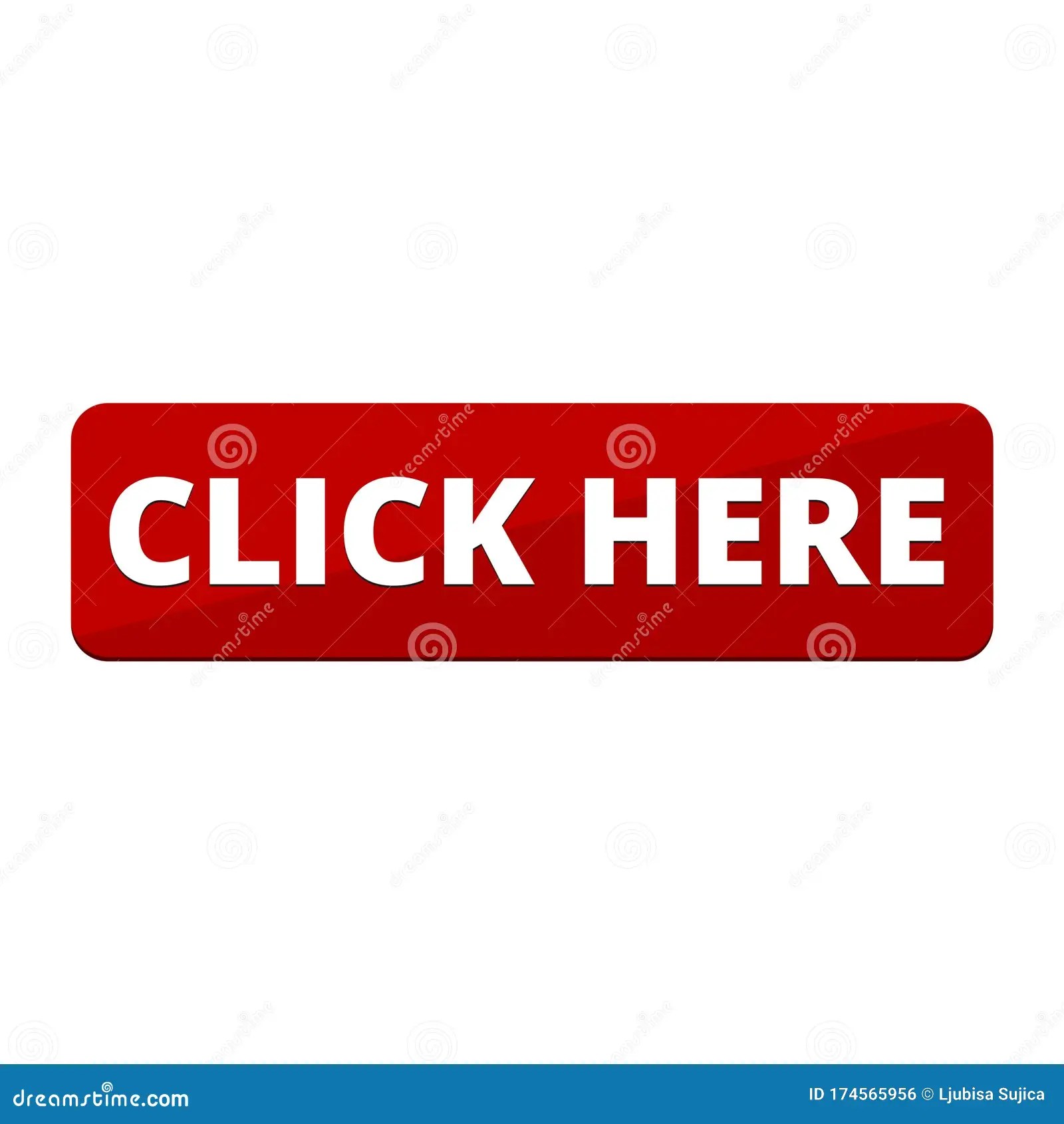 `Click Here` Button, Click Here Icon, Click Here Sign Stock Vector