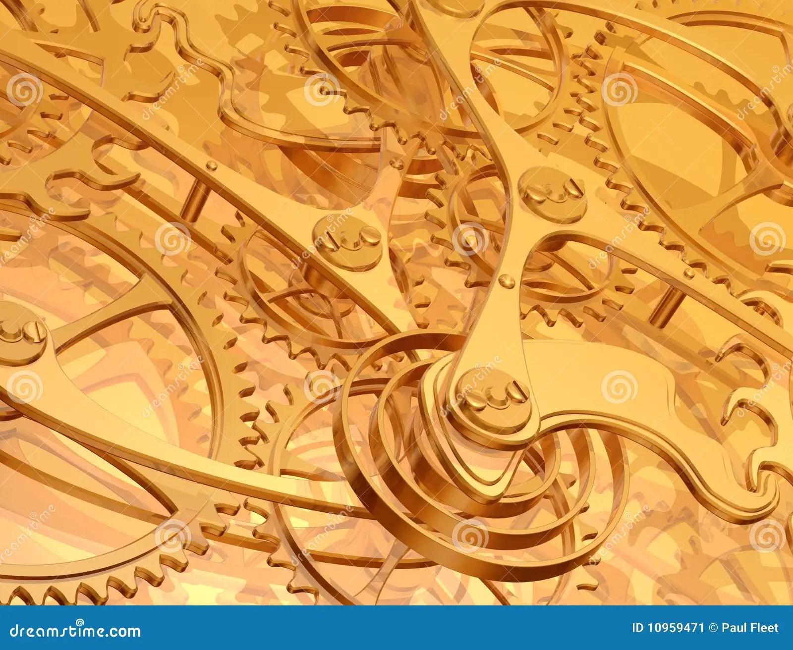 Clockwork background stock illustration. Illustration of clockwork