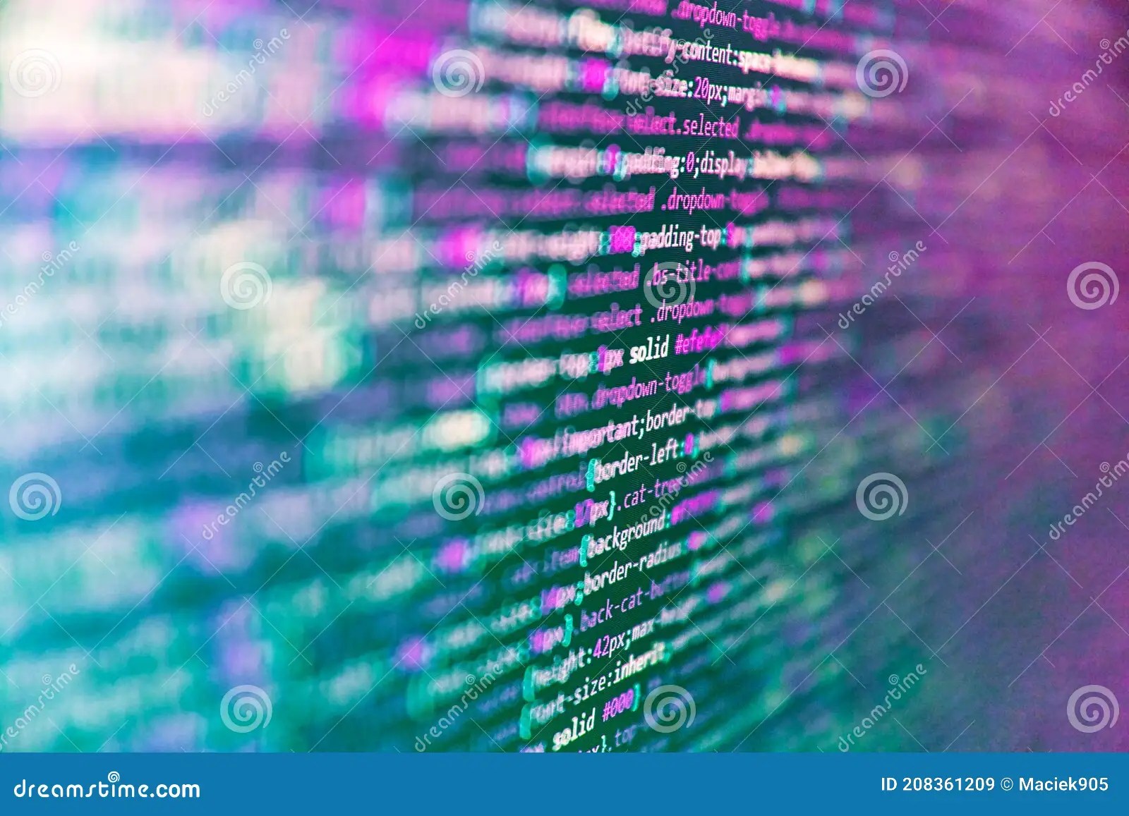 Coding Programmer Abstract Background. Code of Javascript Language on
