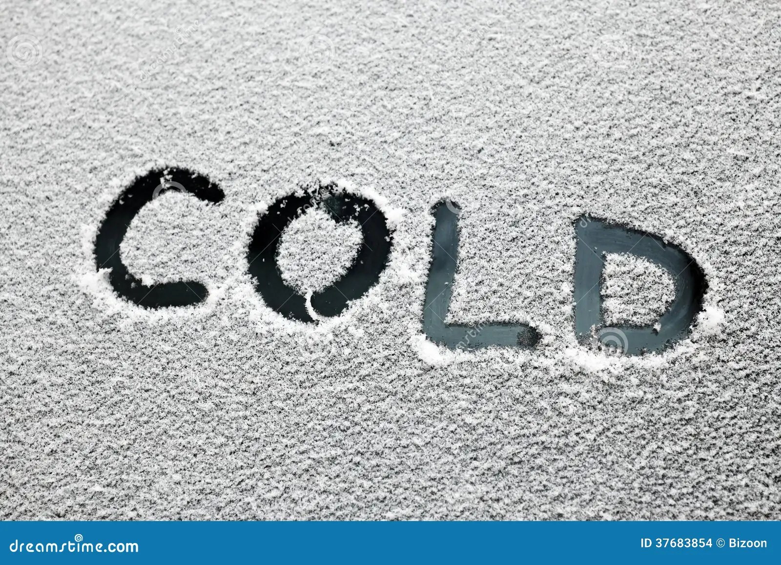 Cold text stock illustration. Image of outdoor, graphic 37683854