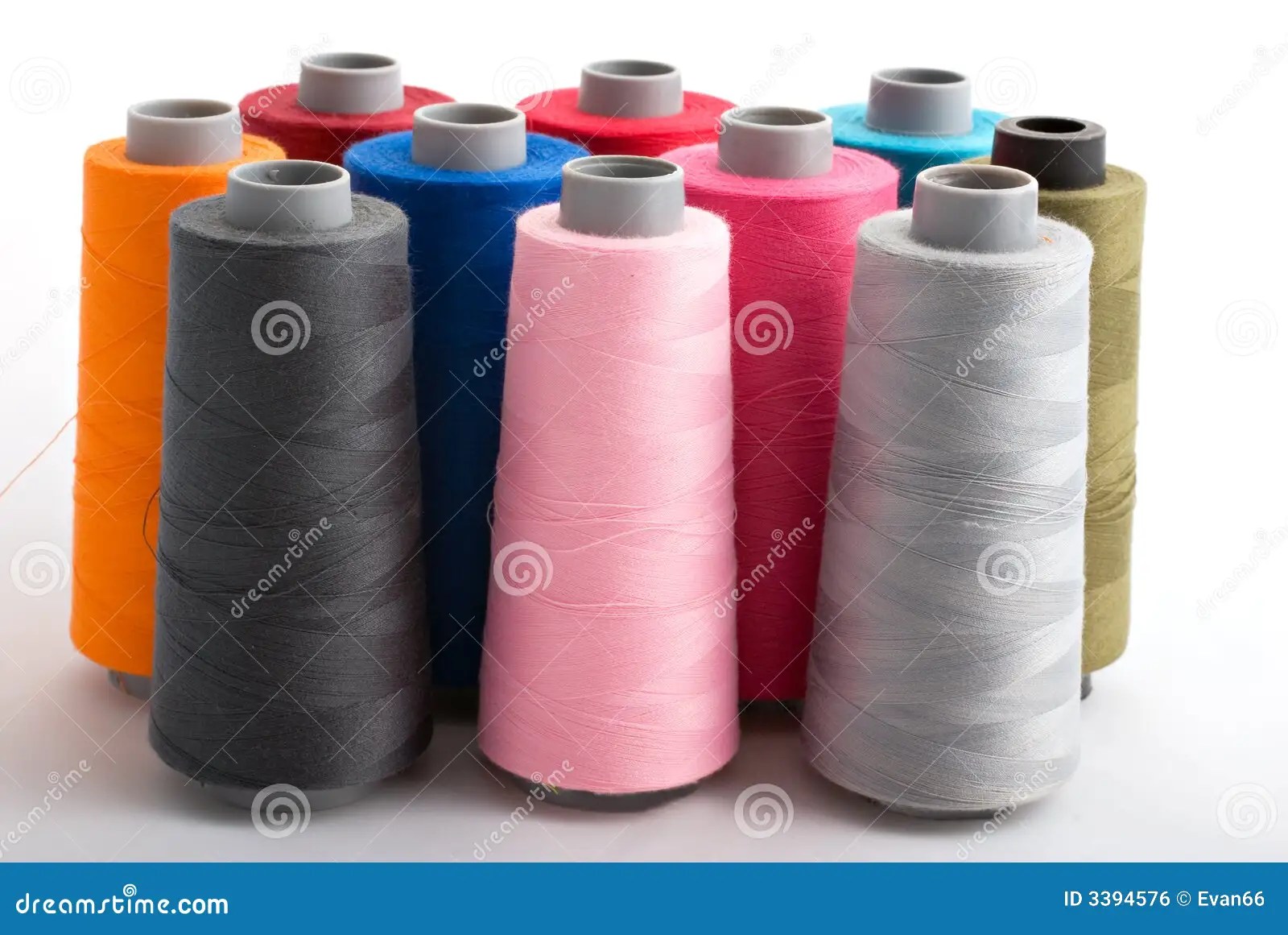Colored bobin threads stock photo. Image of string, cord 3394576