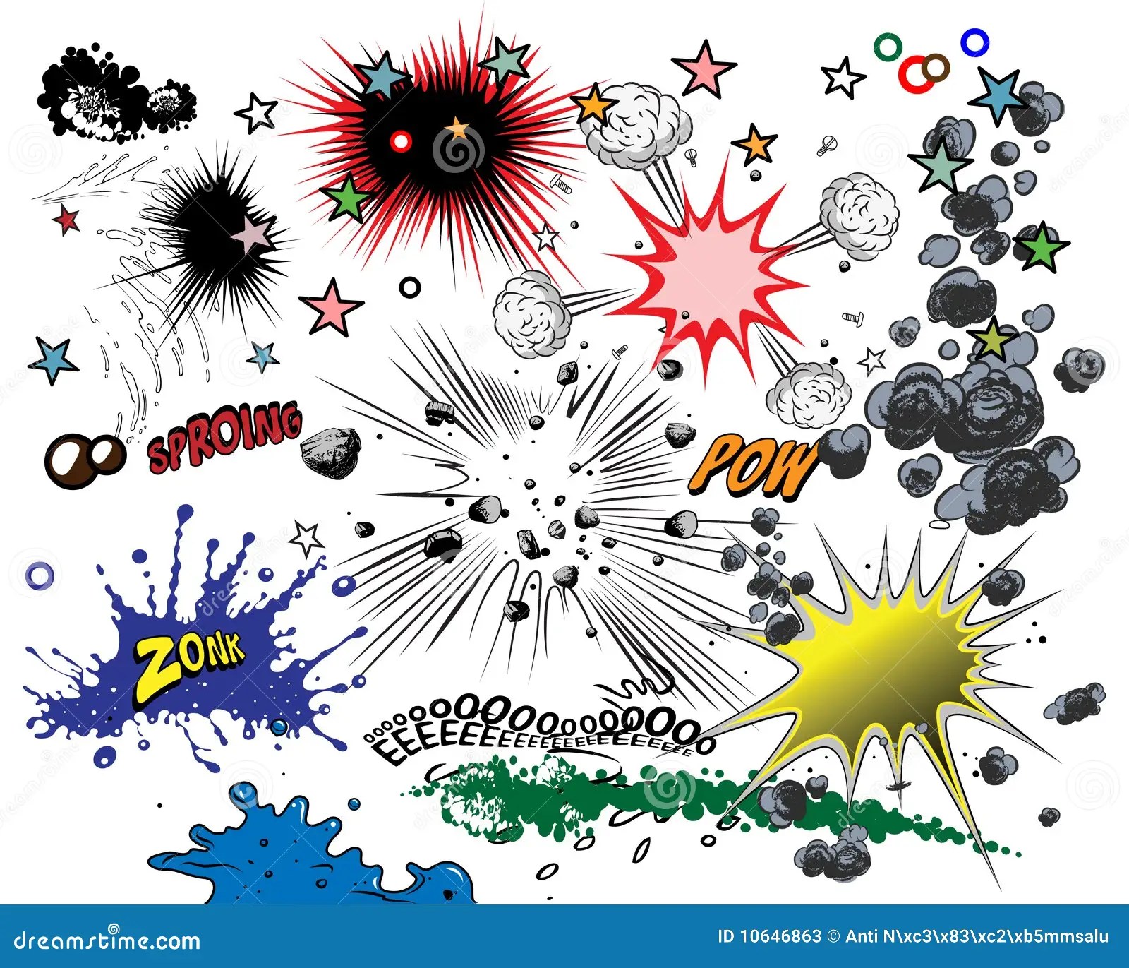 Comic Book Elements Stock Photos Image 10646863