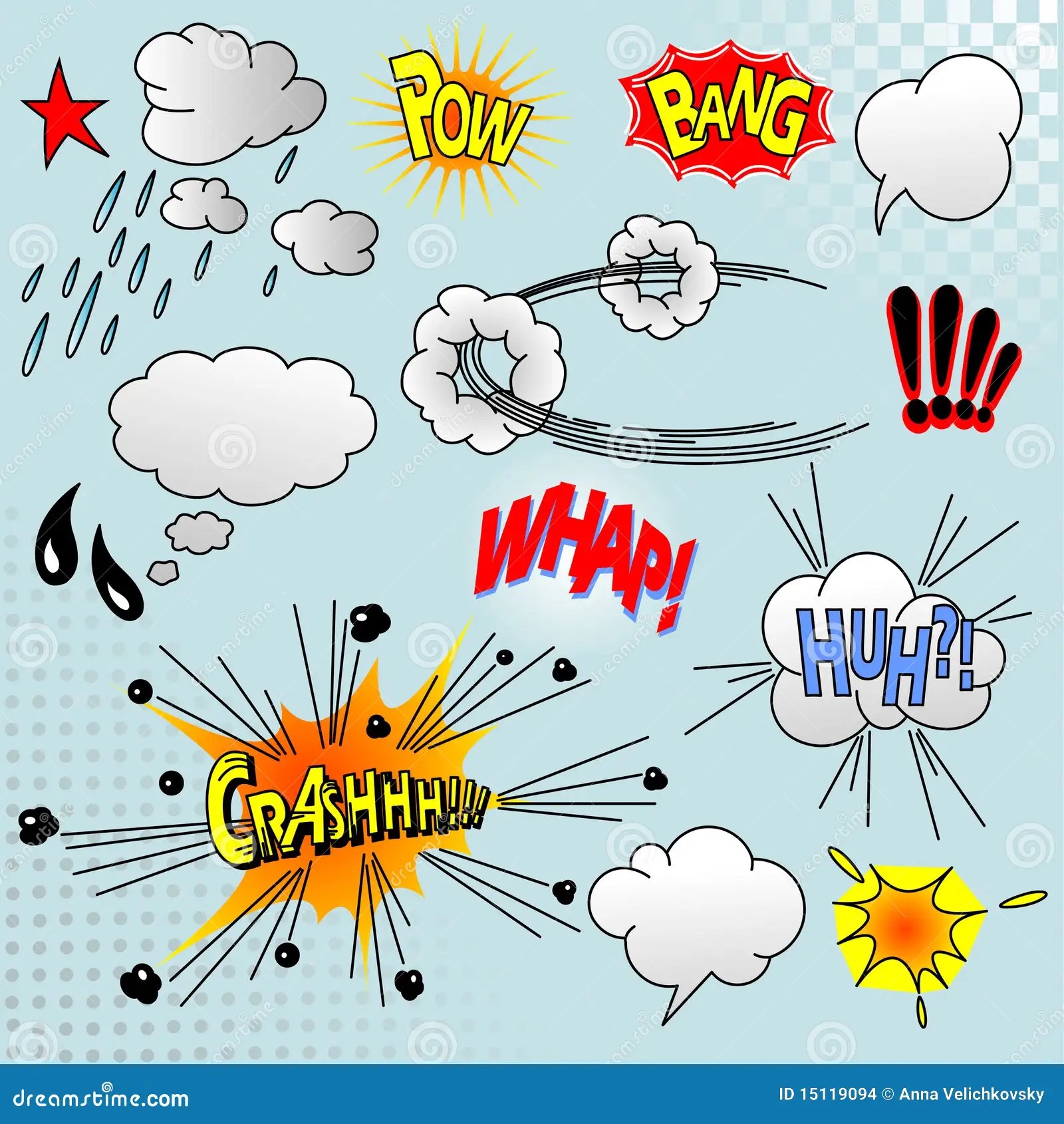 Comic elements stock vector. Illustration of groupink 15119094