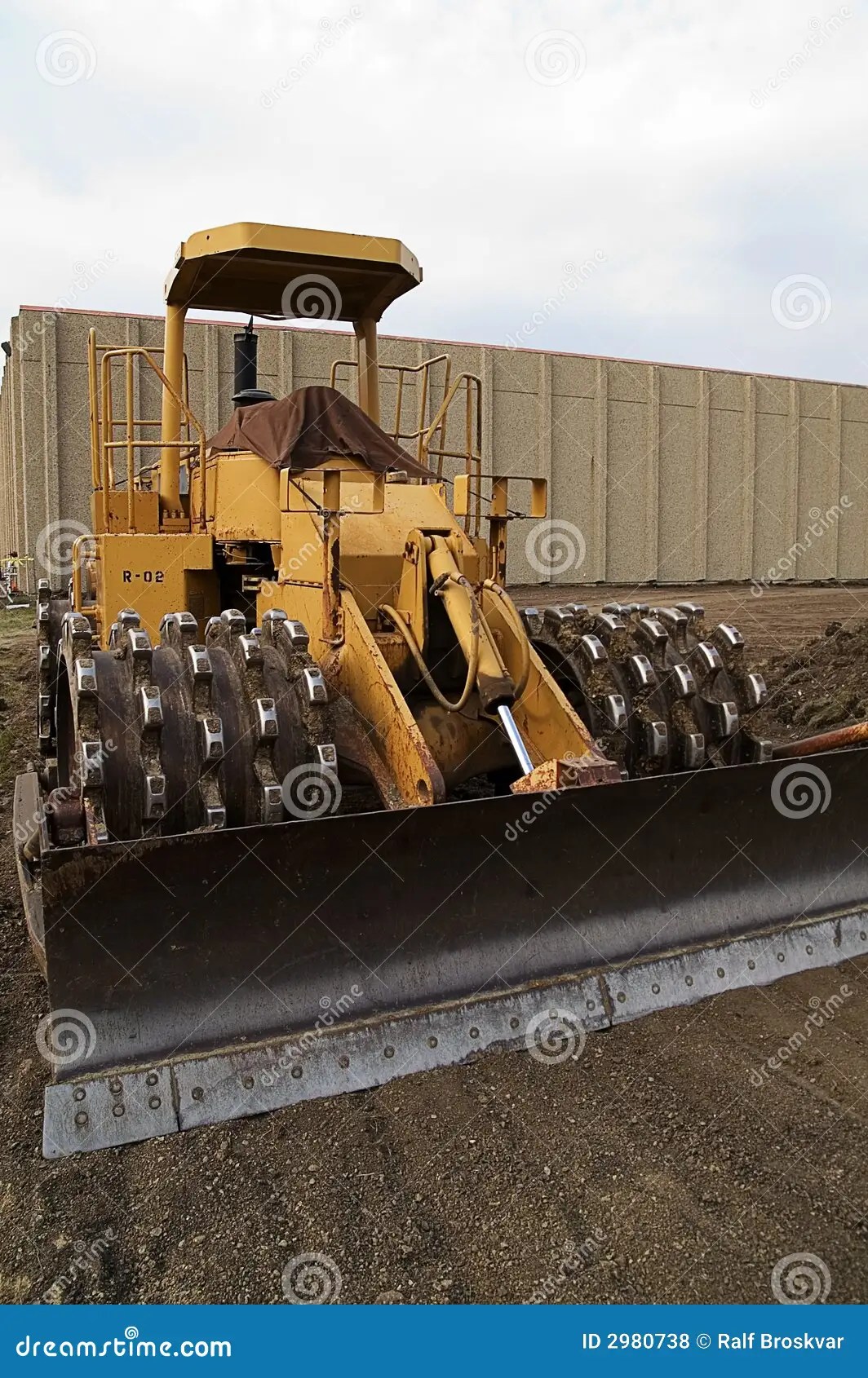 Compactor stock photo. Image of heavy, construction, machine 2980738