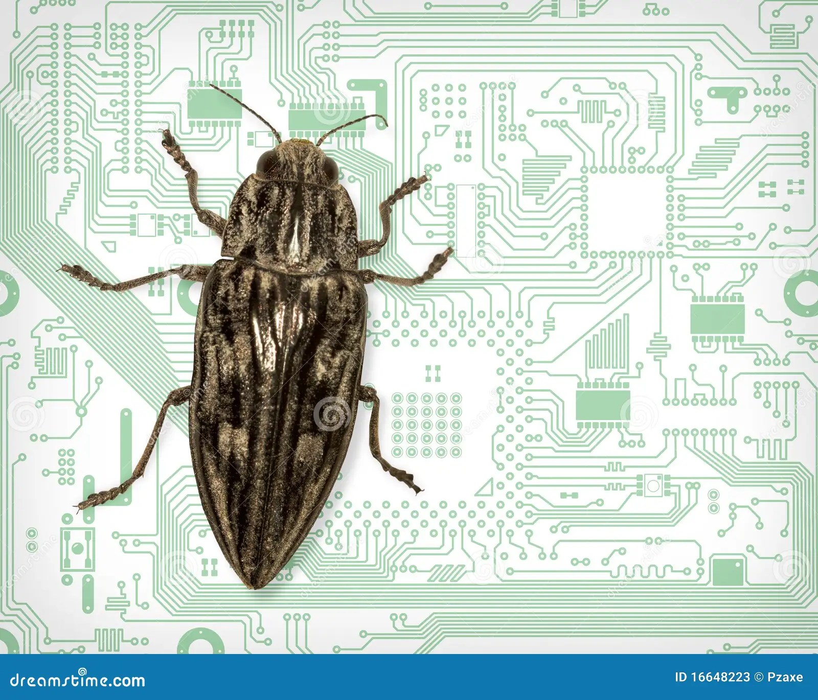 Computer bug stock illustration. Image of electrical 16648223