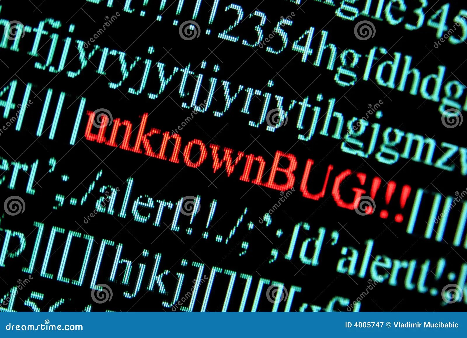 Computer bug stock image. Image of confidential, fault 4005747