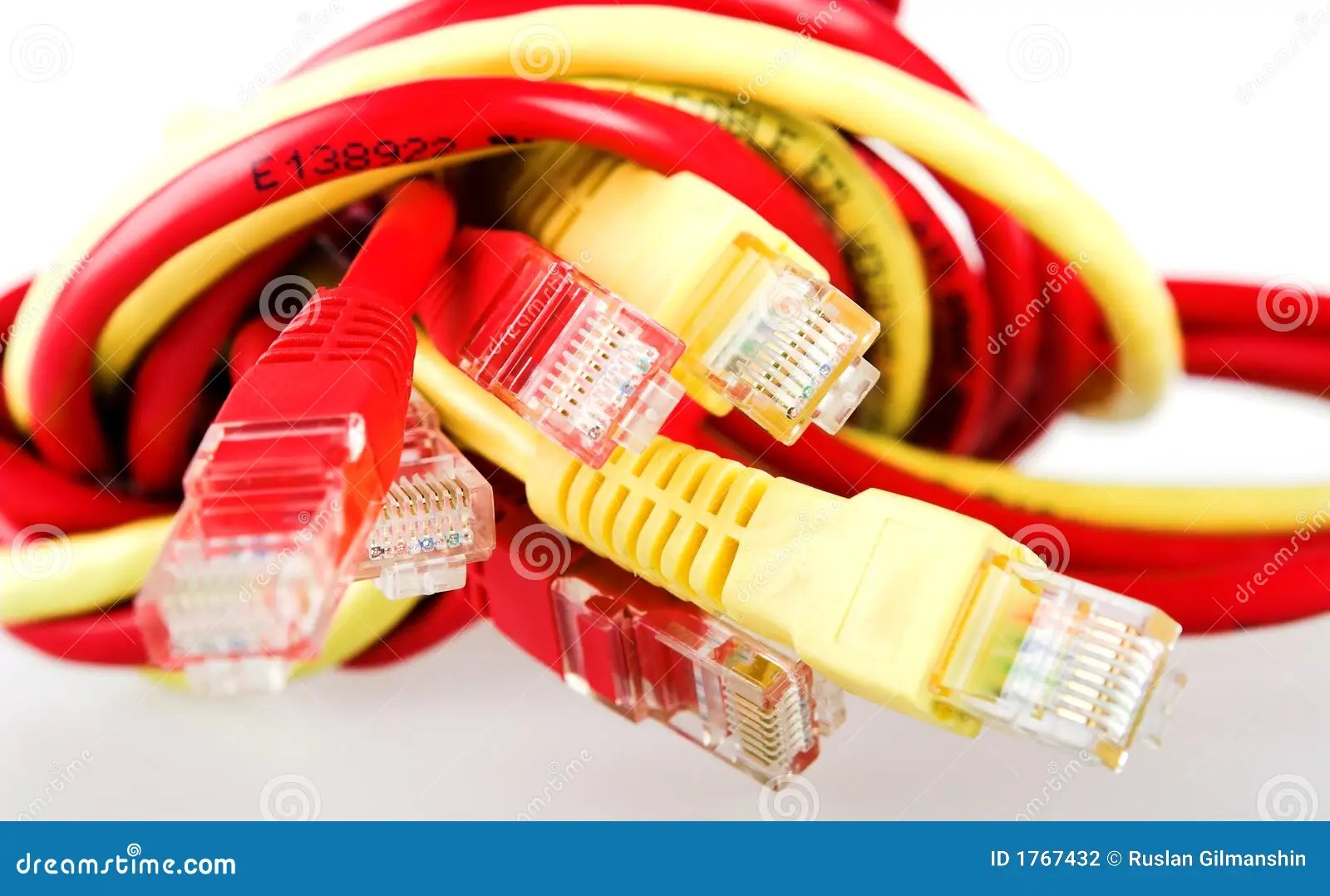 Computer cable stock photo. Image of color, macro, digital 1767432