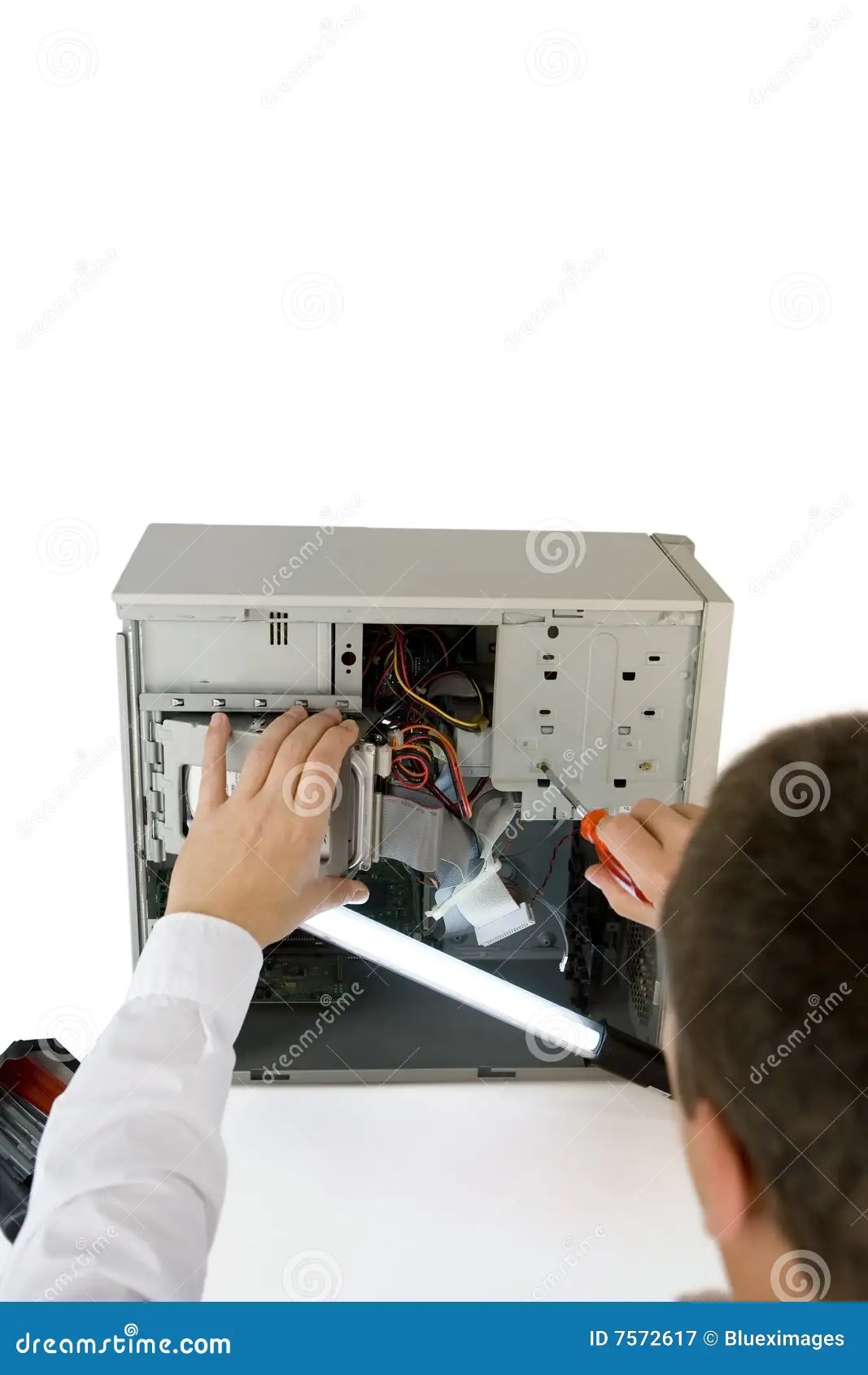 Computer expert stock image. Image of services, engineer 7572617