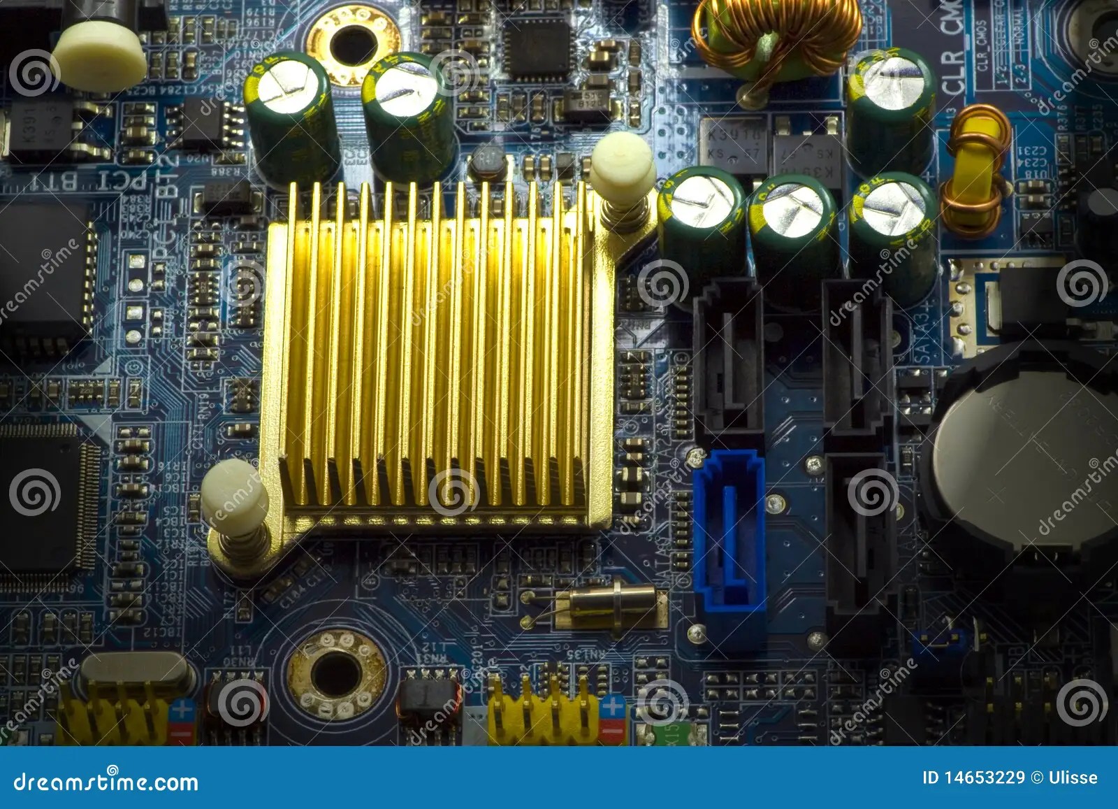 Computer hardware stock image. Image of color, circuit 14653229