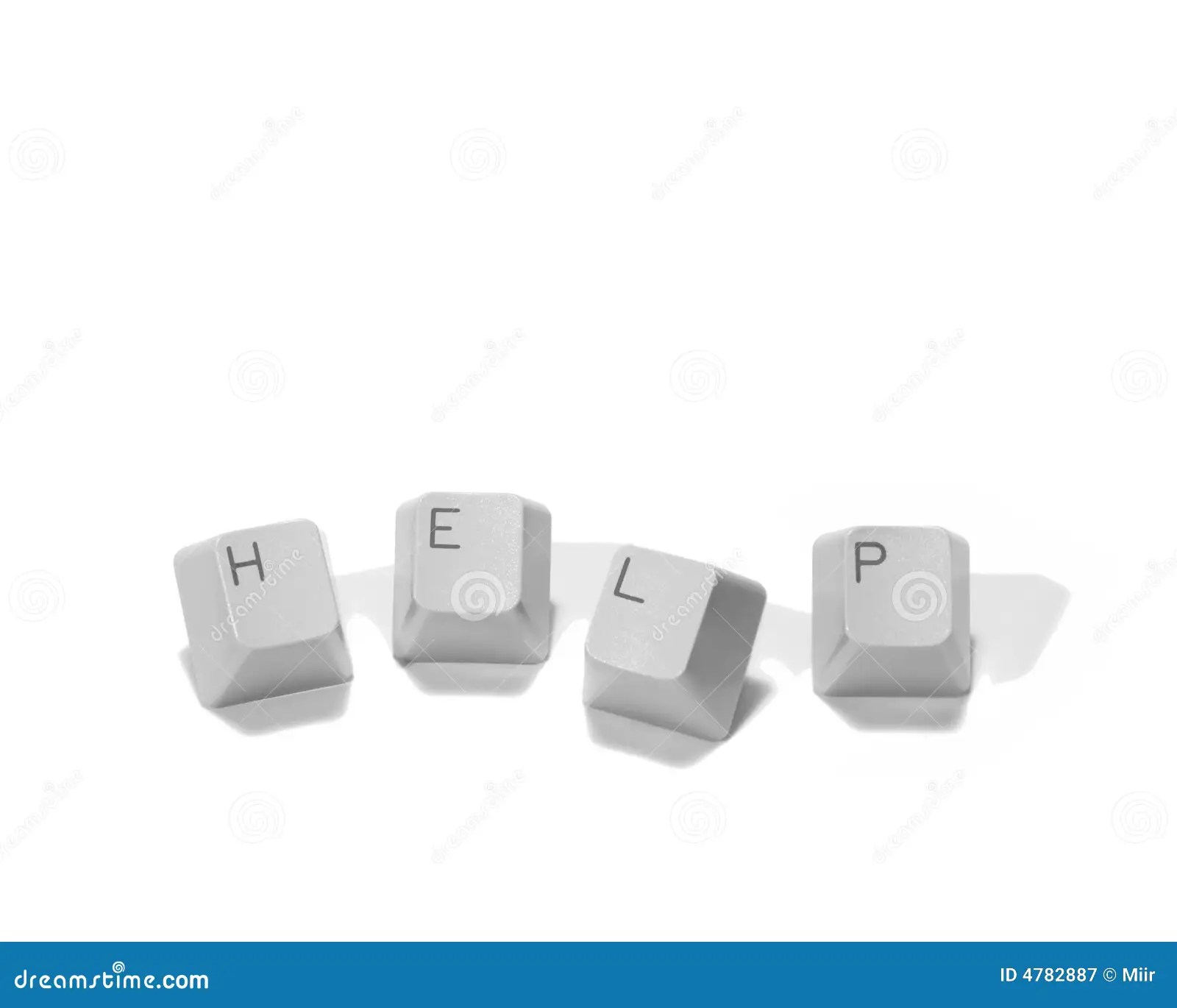 Computer Help Keys stock image. Image of parts, commercial 4782887