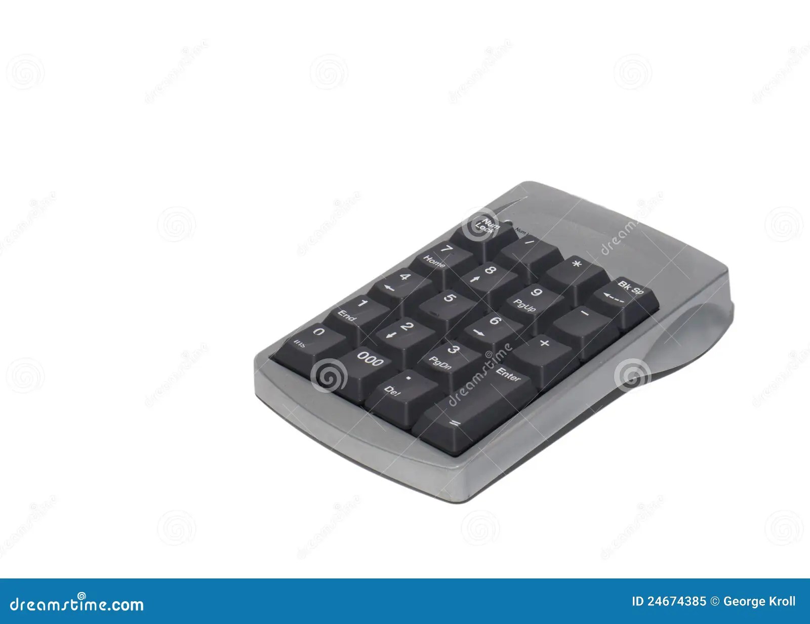 Numeric Keypad Typing RoyaltyFree Stock Image