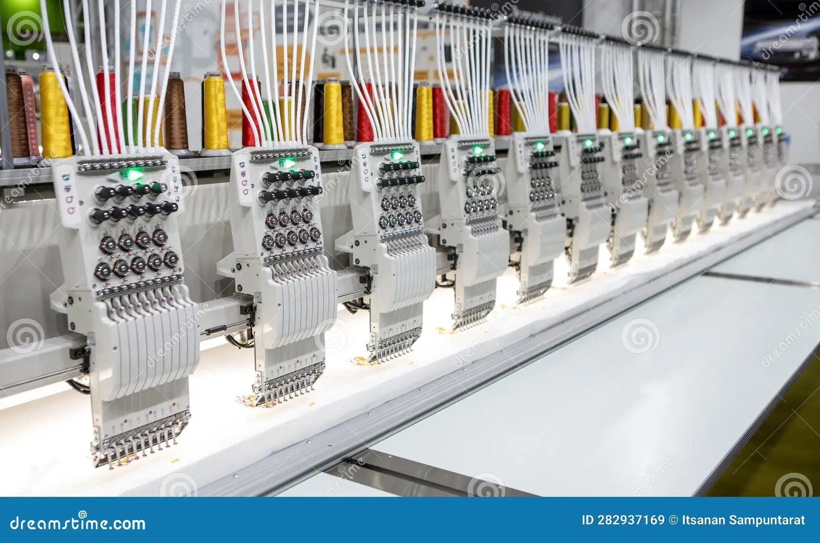 Computer Programmable Embroidery Machine Stock Image Image of program