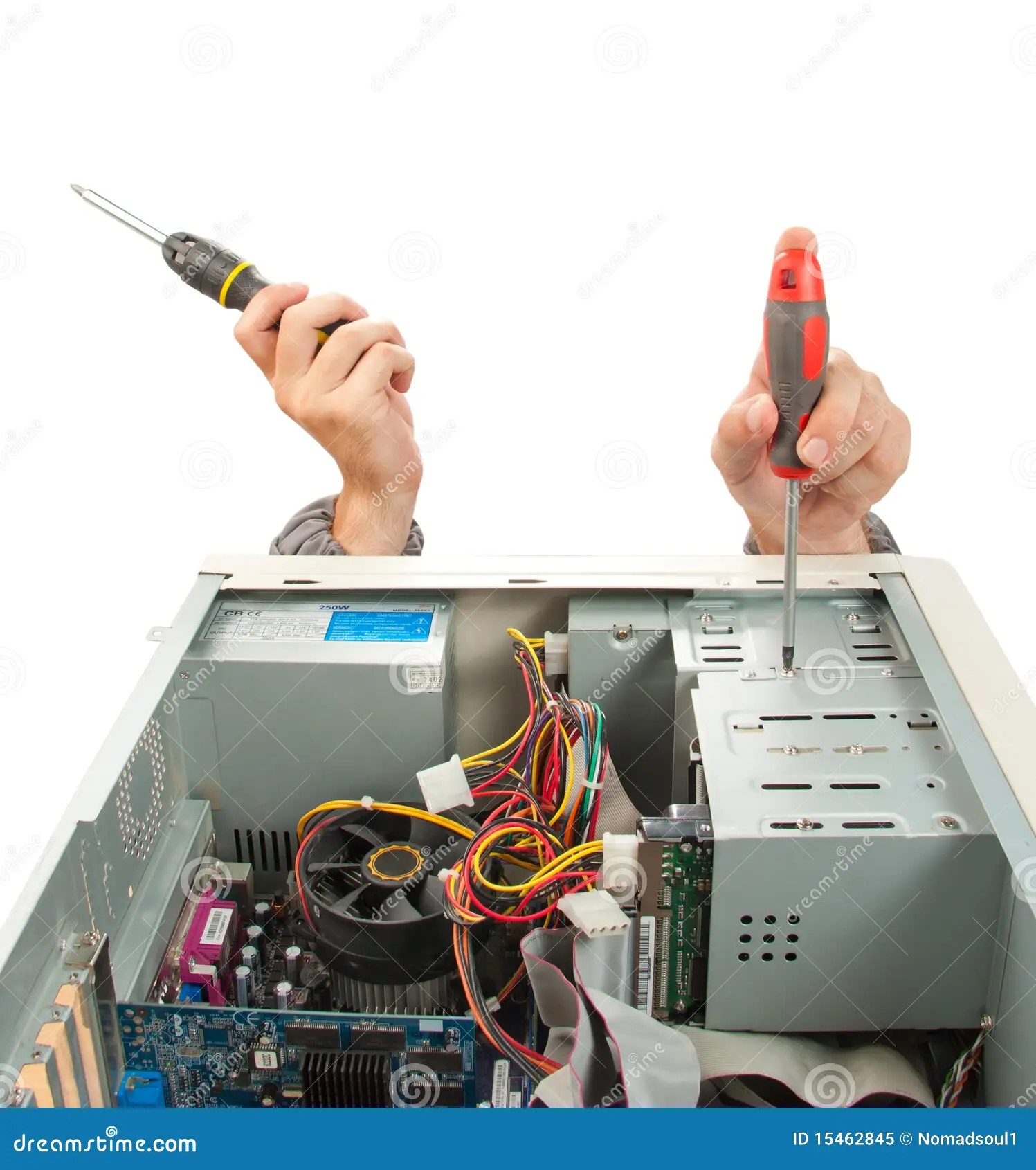 Computer support engineer stock image. Image of human 15462845