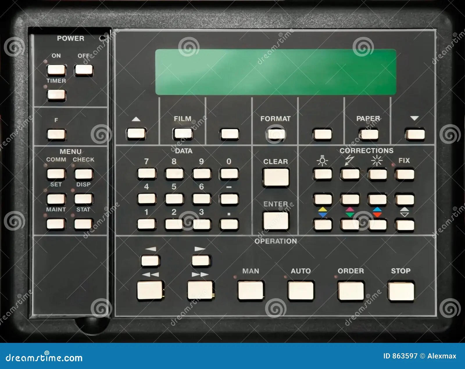 Control panel stock image. Image of black, mini, color 863597