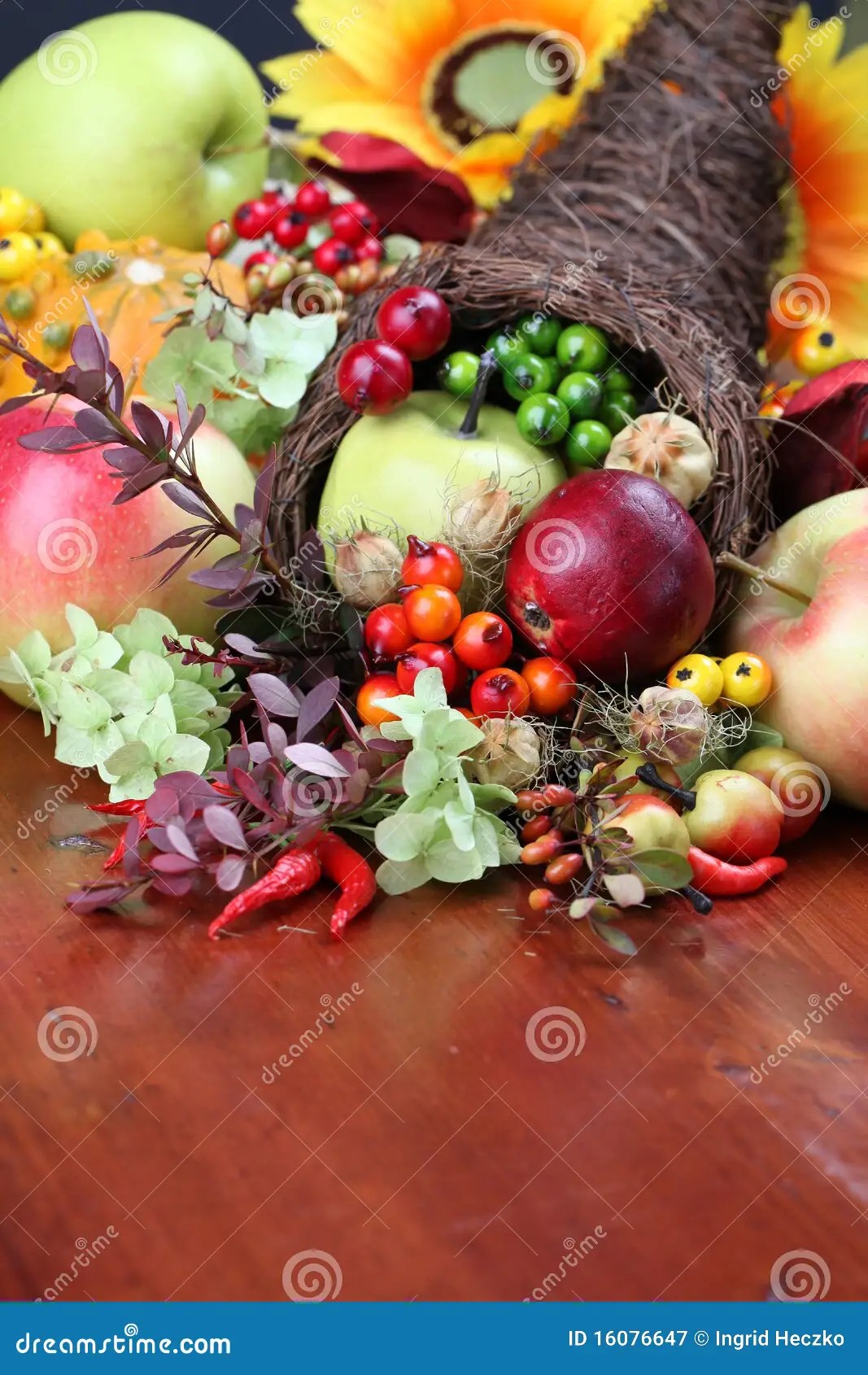 Cornucopia stock image. Image of pear, flower, harvest - 16076647