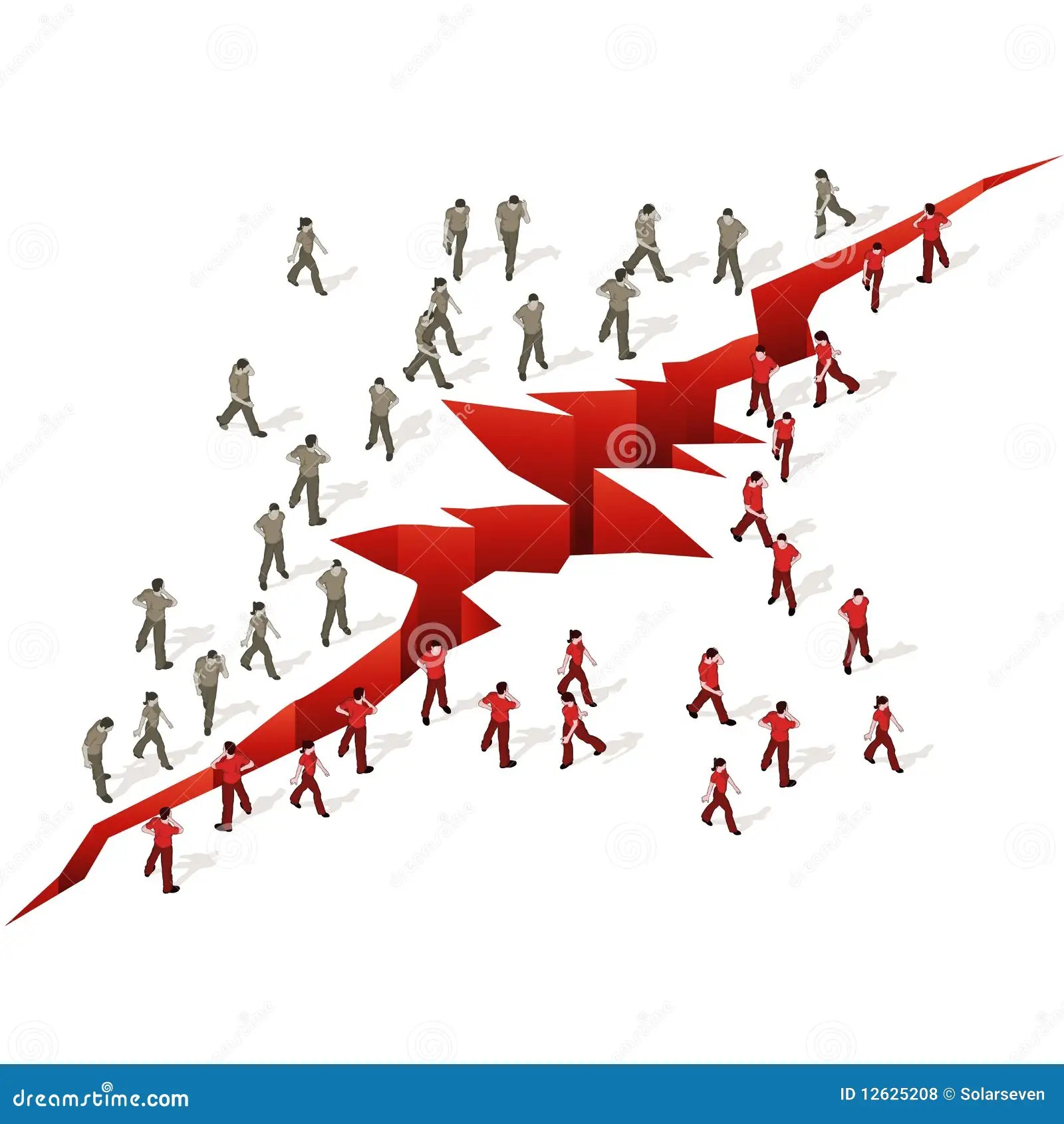 Crowd Source Group Separation Royalty Free Stock Photos Image 12625208