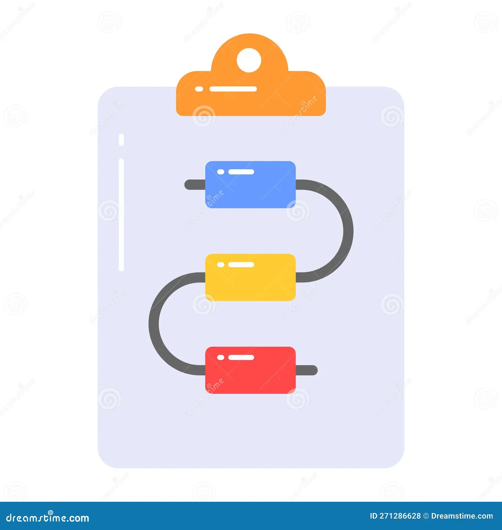 Data Flow Chart Vector Design in Modern Style, Algorithm Stock Vector