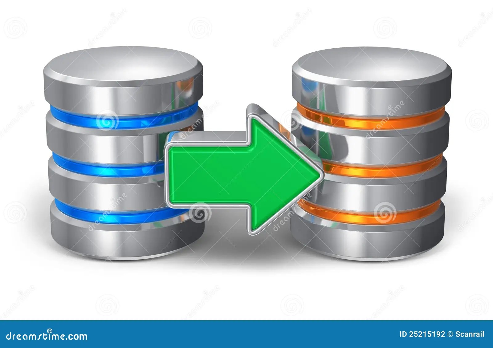 Database backup concept stock illustration. Illustration of database