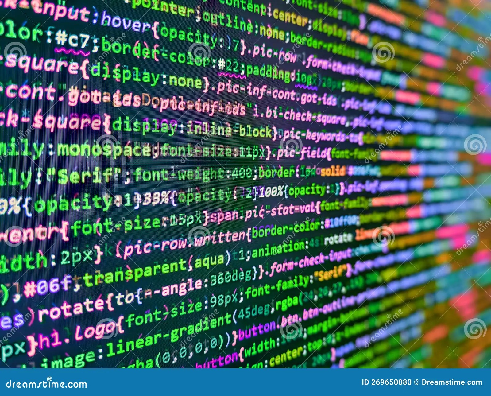 Database Bits Access Stream Visualisation. Program Code and Visual UI