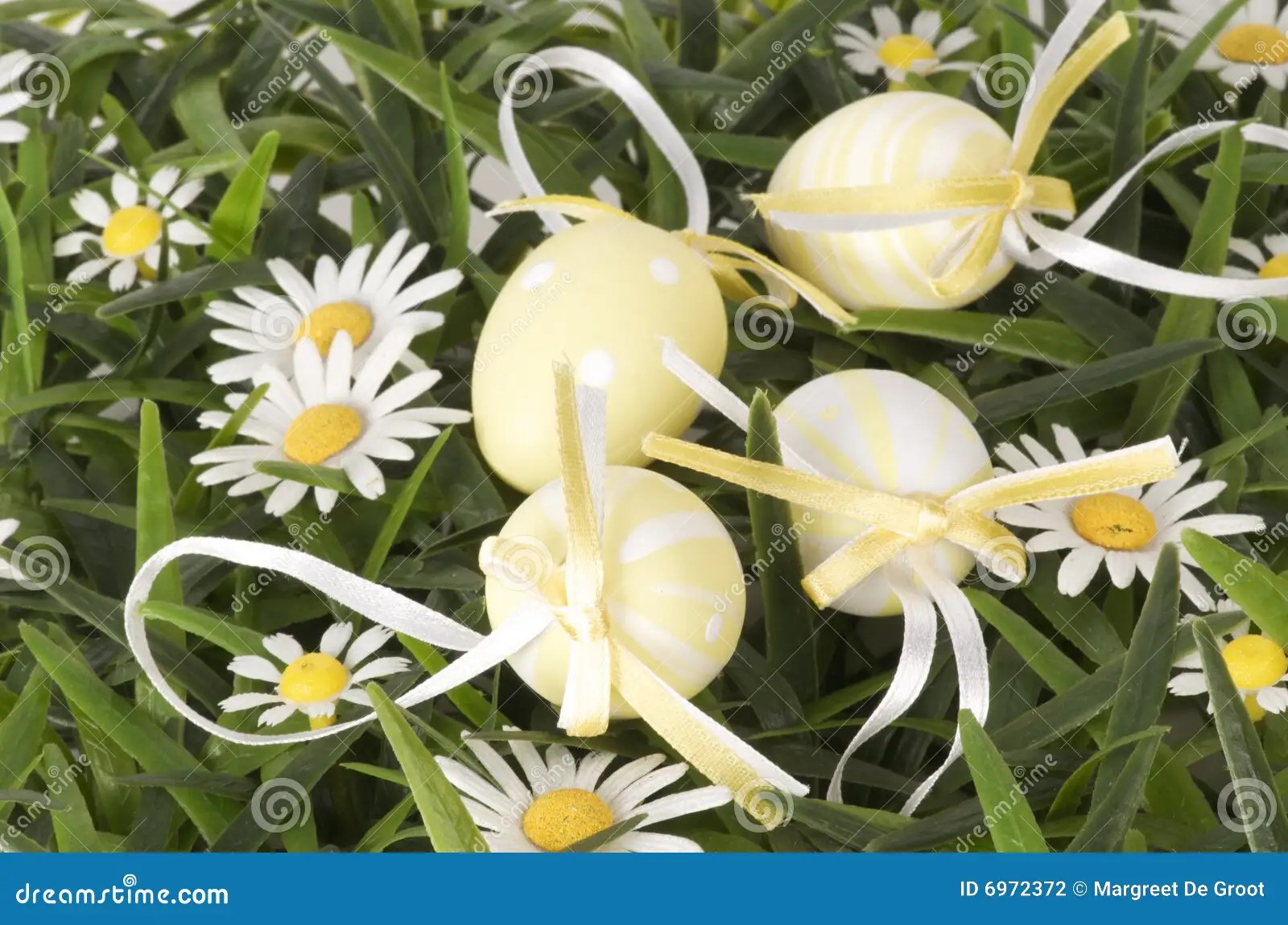 Decorative easter eggs stock photo. Image of striped, yellow 6972372