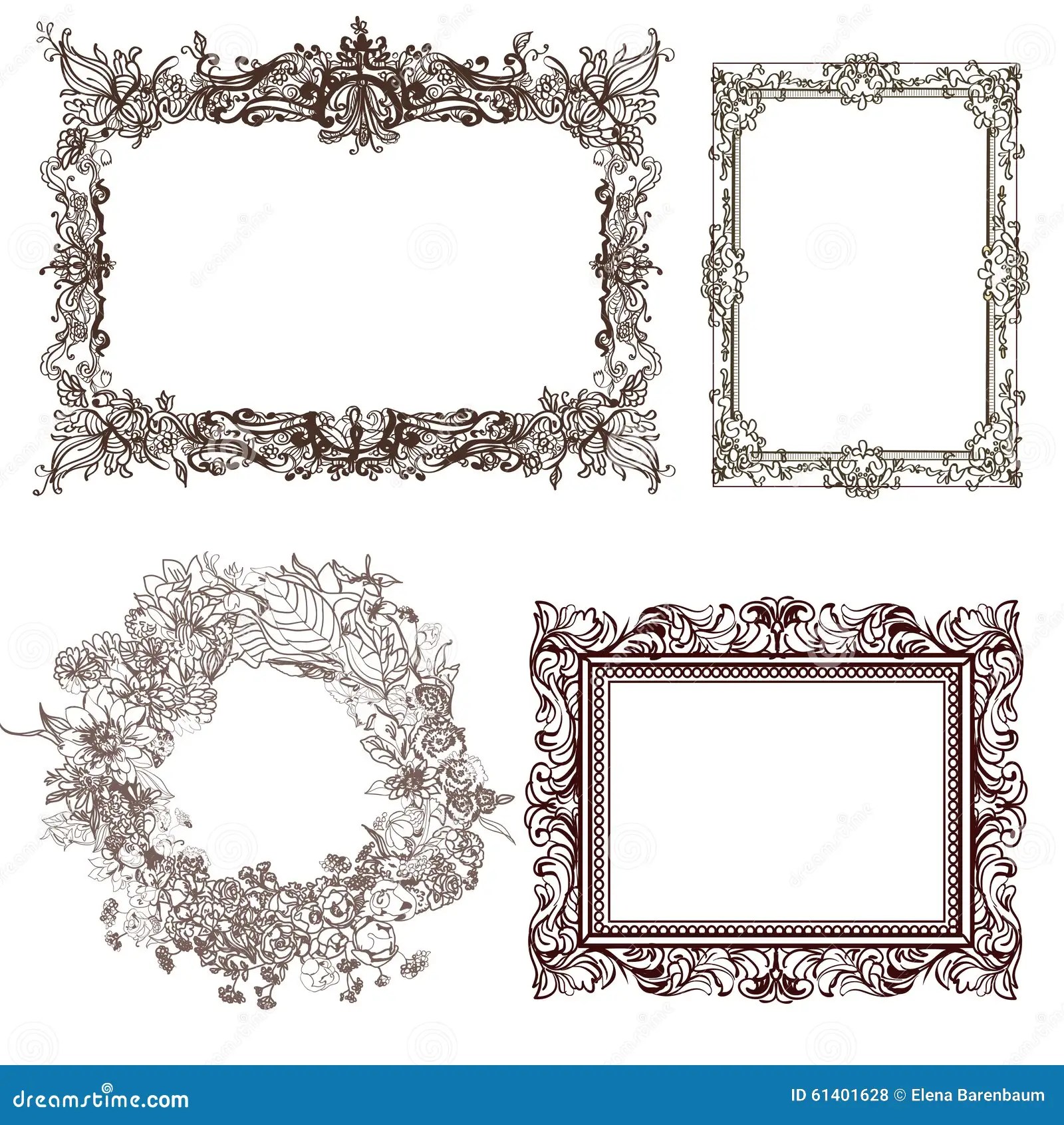 Decorative frames stock illustration. Illustration of isolated 61401628