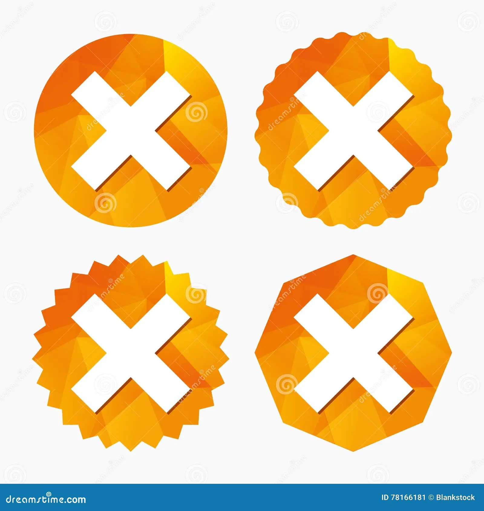 Delete Sign Icon. Remove Button. Stock Vector Illustration of concept